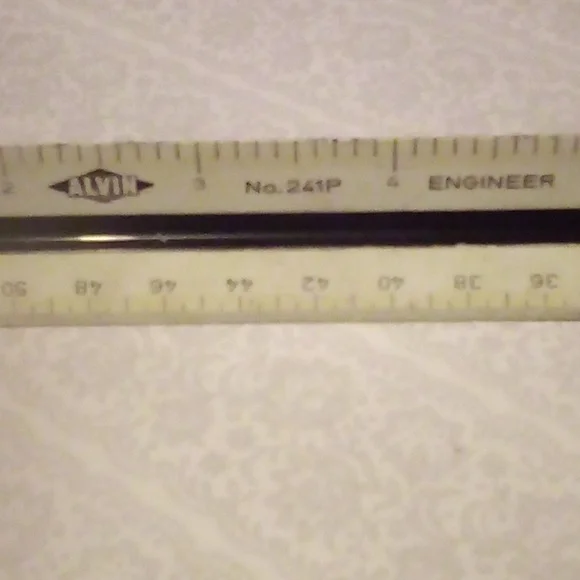 Alvin 3 Sided Triangular Engineer Ruler Made In Germany. - Picture 3 of 4